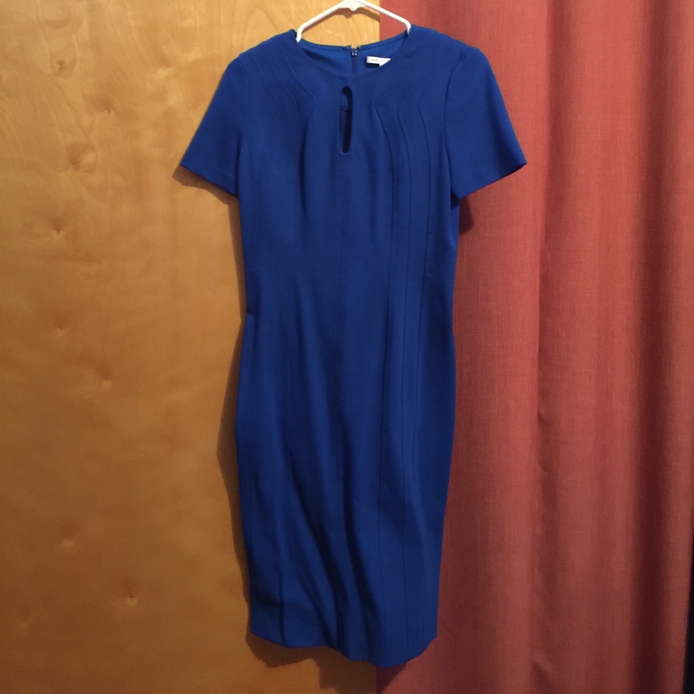 Electric Blue body con dress